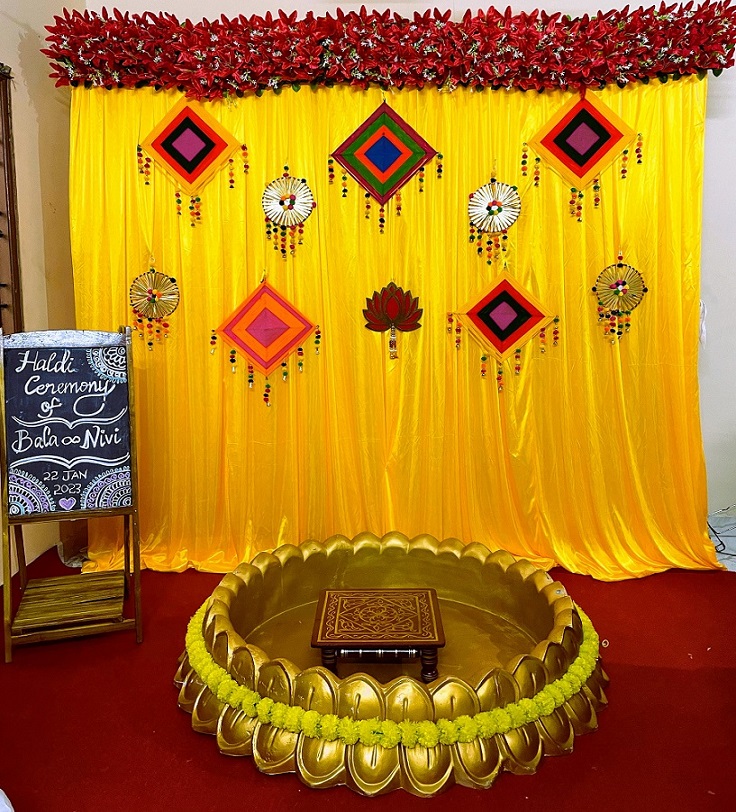 Yellow Haldi Decoration