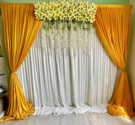 Royal Gold Backdrop rental